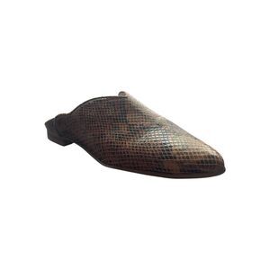 Sanctuary Saieda Tan/Brown Womens Mule Snakeskin Size  7M NEW WITH BOX